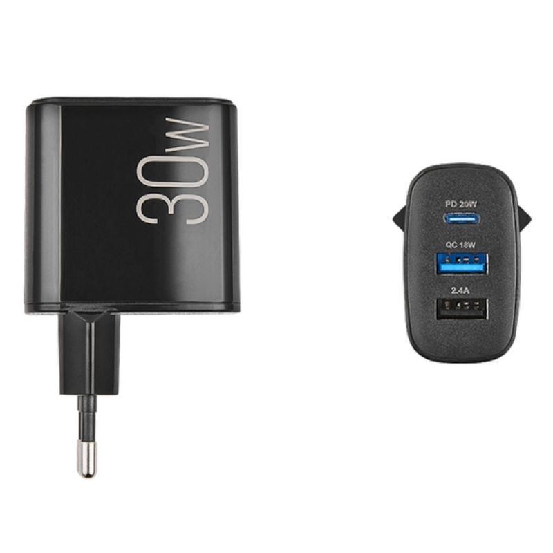 Зарядний пристрій BREVIA ePower 20Вт+18Вт+12Вт (45030DUCB)