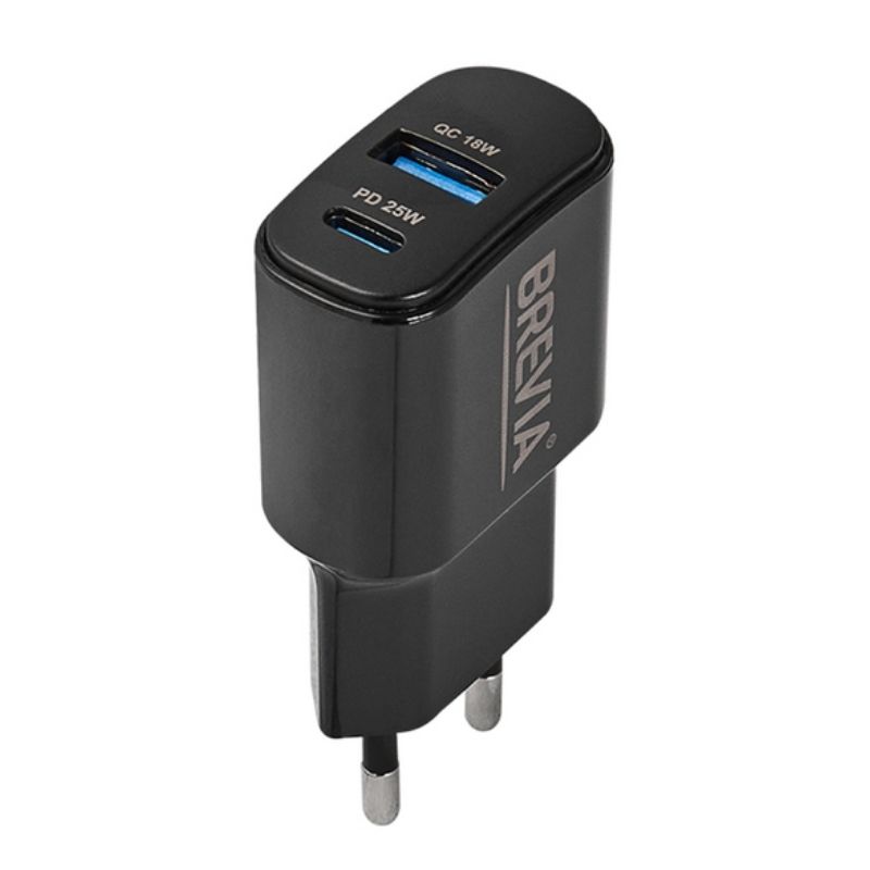 Зарядний пристрій BREVIA ePower PD25W USB-C+USB-A (45025CAB)