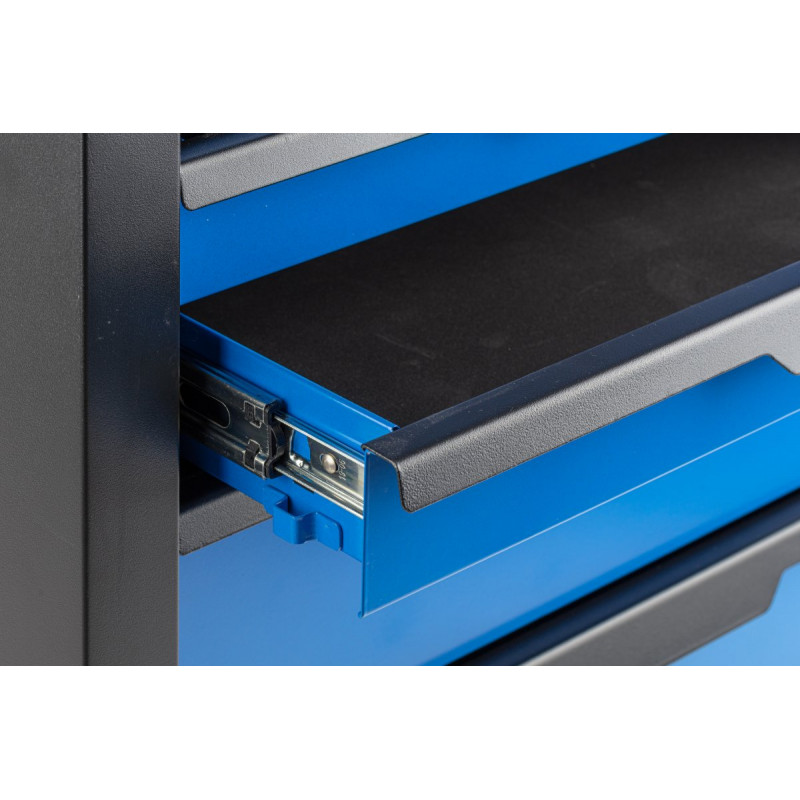 Візок інструментальний 6 ящиків Hogert чорний (HT7G045)