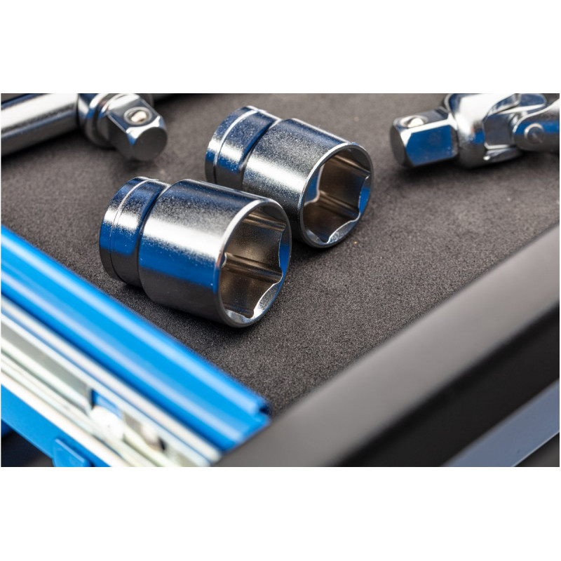 Візок інструментальний 6 ящиків Hogert чорний (HT7G045)