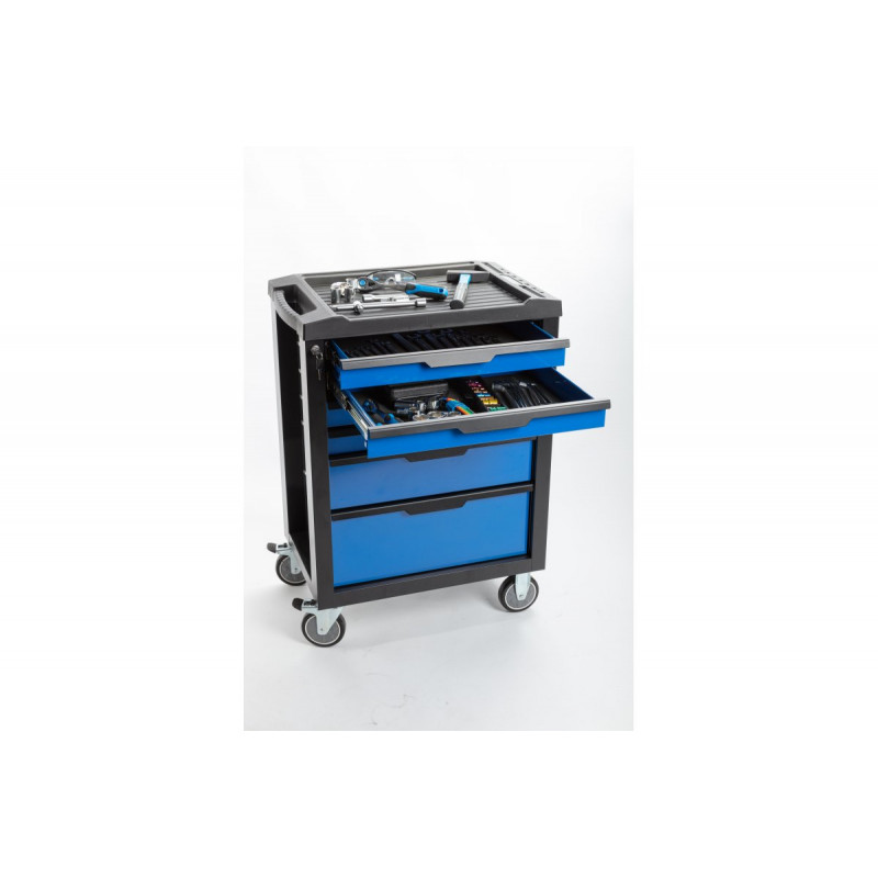 Візок інструментальний 6 ящиків Hogert чорний (HT7G045)