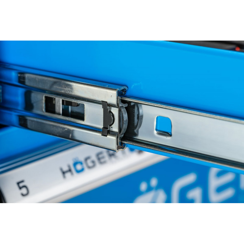Візок інструментальний 6 ящиків Hogert посилений пластиковий верх (HT7G046)