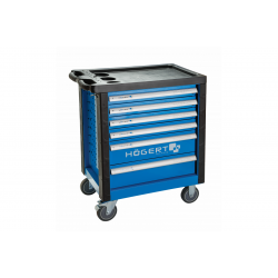 Візок інструментальний 6 ящиків Hogert посилений пластиковий верх (HT7G046)