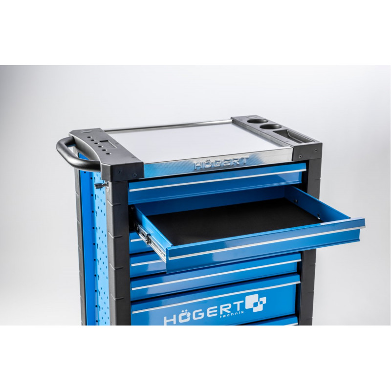 Візок для інструментів 7 ящиків Hogert сіра (HT7G572)