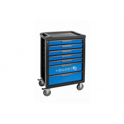 Візок для інструментів 7 ящиків Hogert зелений (HT7G048)
