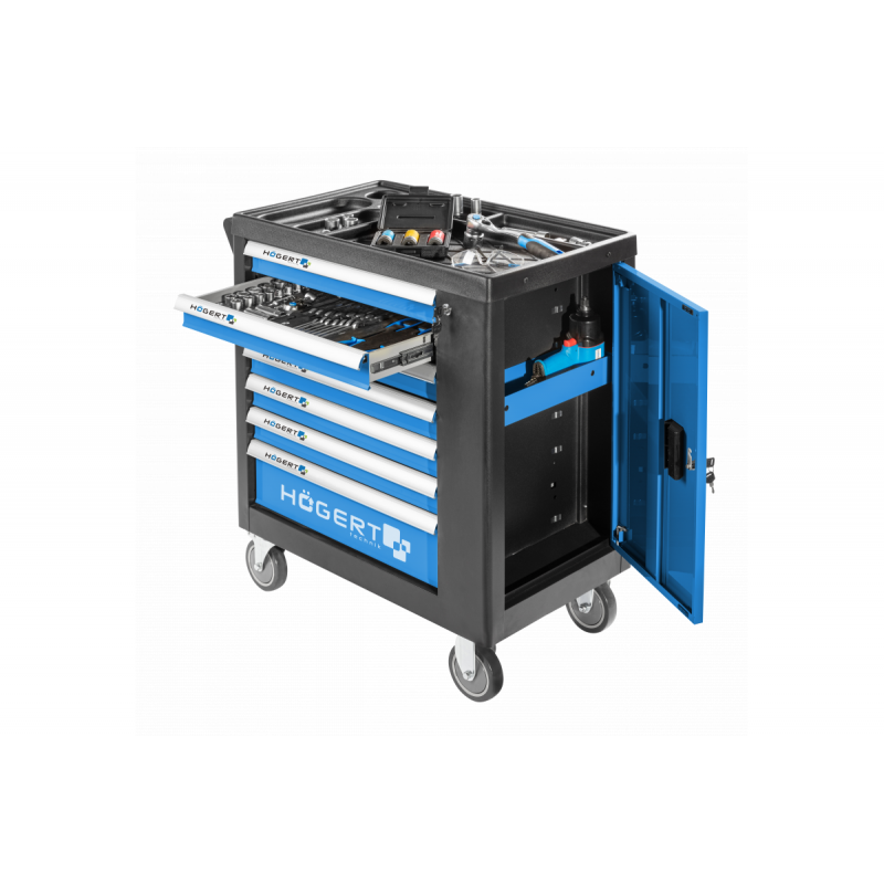 Візок 7 ящиків Hogert зелений (HT7G049)