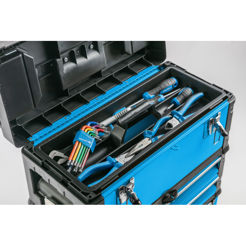 Візок для інструментів 3 ящики Hogert (HT7G080)