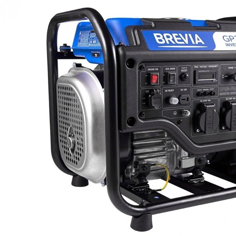 Генератор бензиновий інверторний 3,0 кВт BREVIA з системою AVR 230В чиста синусоїда (GP3500Xi)