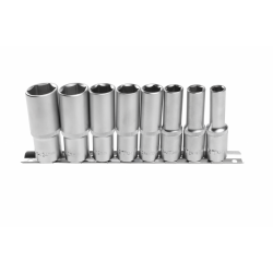 Набор шестигранных глубоких головок 1/2", 8 шт., HOEGERT 1/2" (HT4R050)
