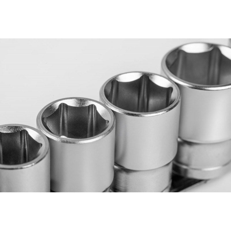 Набор коротких шестигранных головок 1/2". 8 шт., HOEGERT 1/2" (HT4R083)