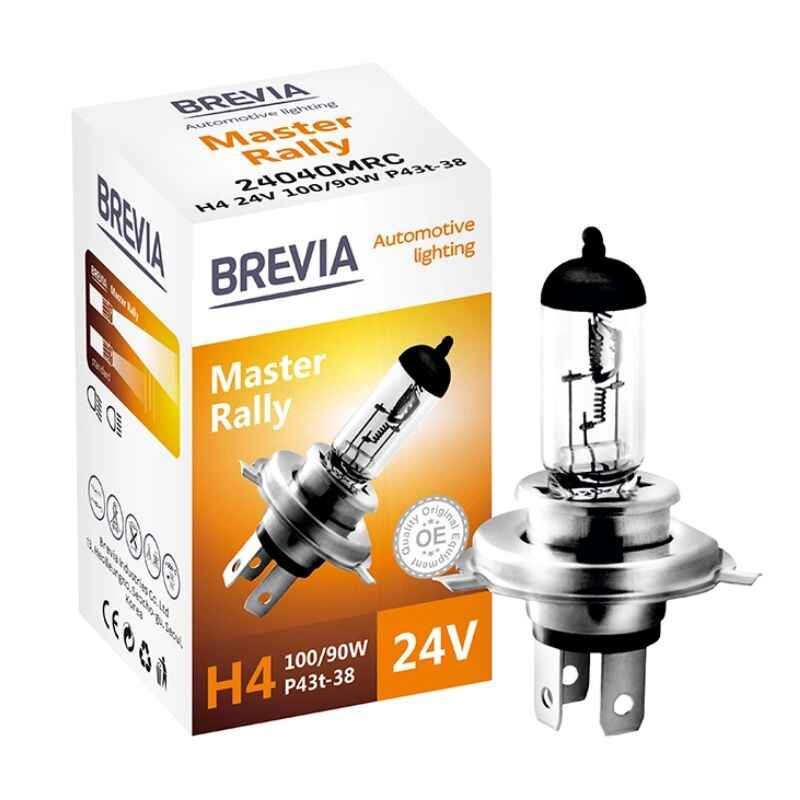 Лампа галогенна цоколь H4 Brevia Master Rally 24V 1шт (24040MRC)