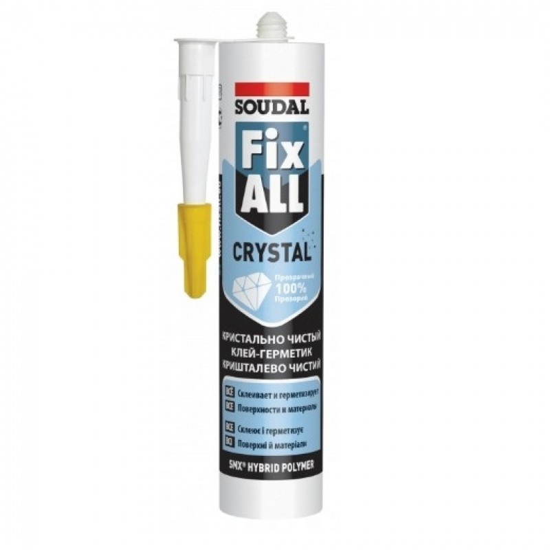 Клей-герметик Fіх All Crystal 290мл Soudal