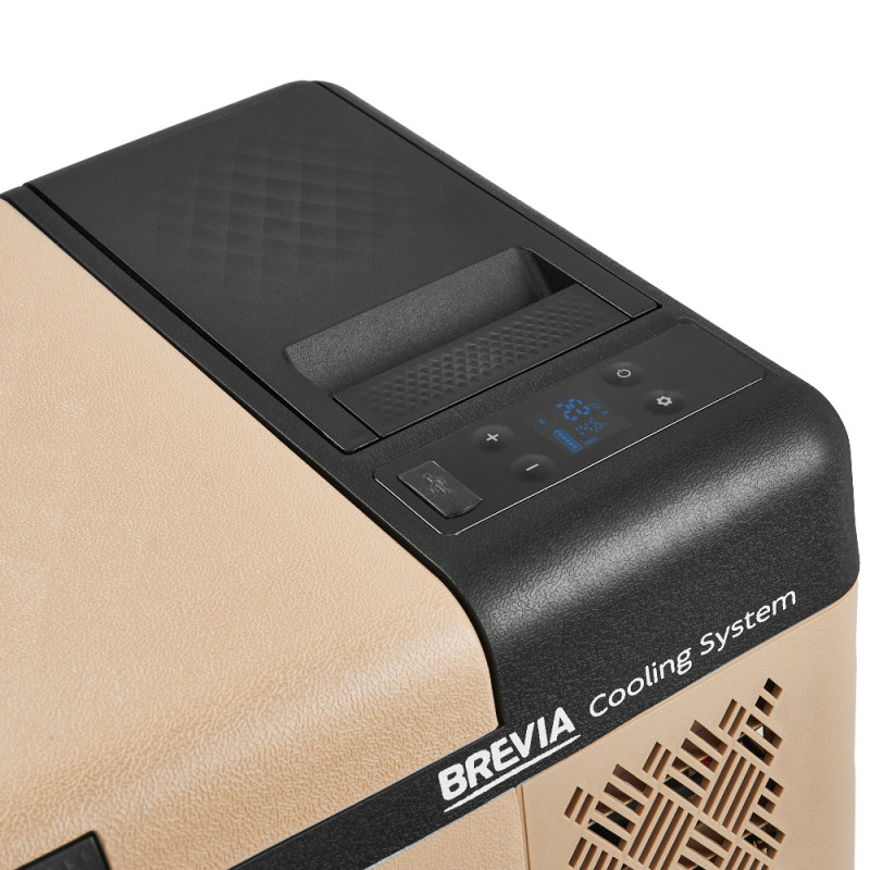 Портативний холодильник 19л BREVIA автохолодильник компресорний пластиковий 12/24В 220В (22170)