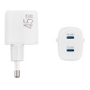 Зарядний пристрій BREVIA ePowerGaN PD45W 2xUSB-C (44045GDCW)