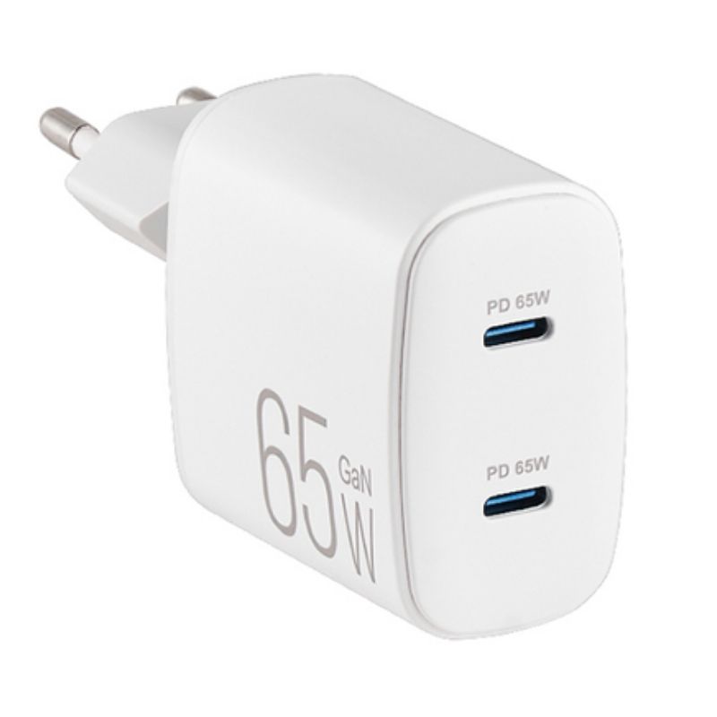 Зарядний пристрій BREVIA 65Вт ePowerGaN 2xUSB-C (44065GDCW)