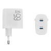 Зарядний пристрій BREVIA 65Вт ePowerGaN 2xUSB-C (44065GDCW)