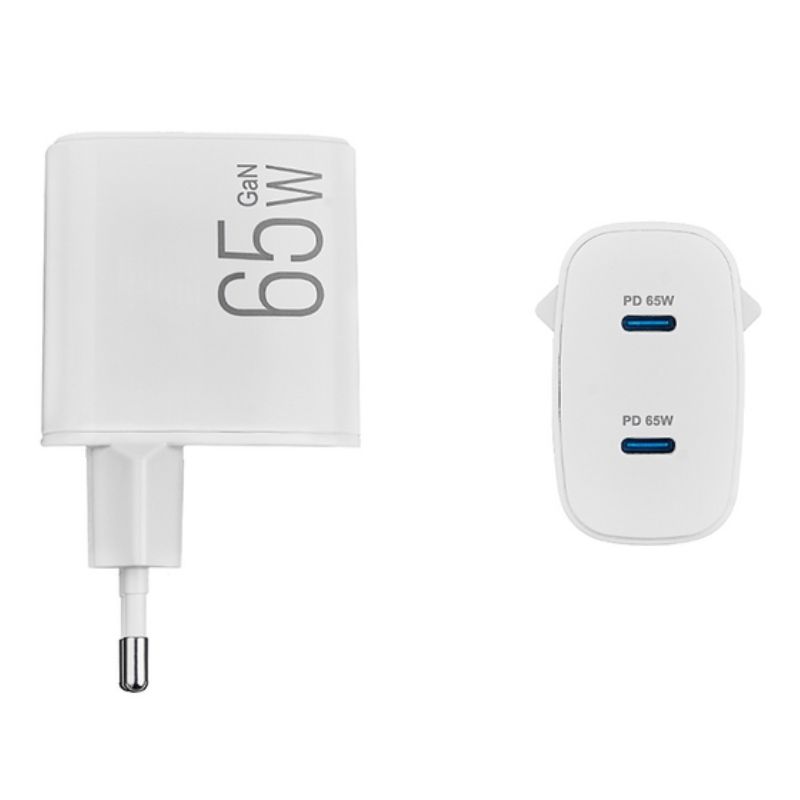 Зарядний пристрій BREVIA 65Вт ePowerGaN 2xUSB-C (44065GDCW)