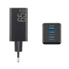 Зарядний пристрій BREVIA ePowerGaN PD65W 2xUSB-C+USB-A (44065GDCUB)