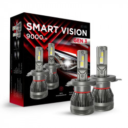 Світлодіодні лампи H4 для авто Carlamp Smart Vision Gen3 Led автолампи 9000 Lm 6500 K (SMG3H4)