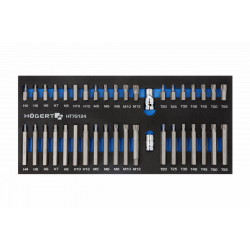 Набір біт 40 шт з ложементом EVA Hogert (HT7G124)