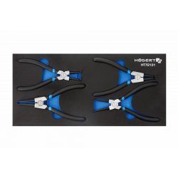 Набір кліщів для стопорних кілець 4шт. ложемент Eva Hogert (HT7G131)