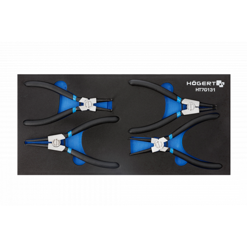 Набір кліщів для стопорних кілець 4шт. ложемент Eva Hogert (HT7G131)