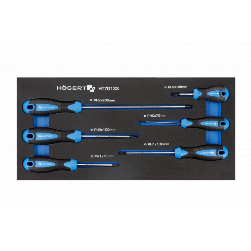 Набір викруток ph 6 штук ложемент eva Hogert (HT7G133)