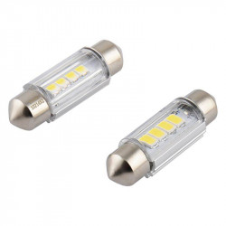 LED автолампа Brevia S-Power C5W (C10W) T11x36 180Lm 4x2835SMD 12V CANbus, 2шт (10214X2)