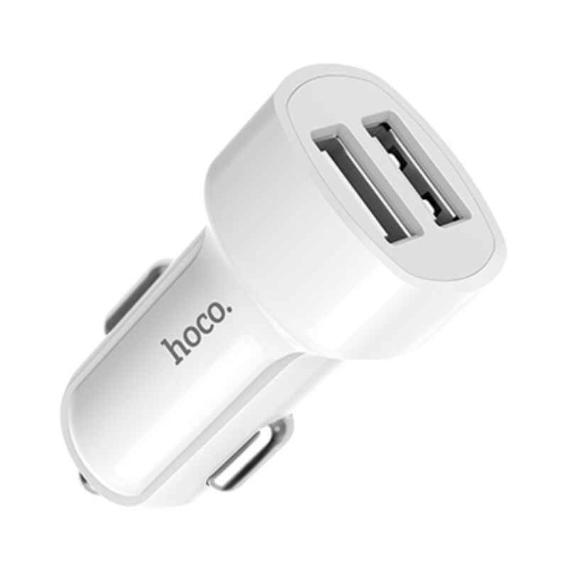 Автомобільний зарядний пристрій 2.4 Hoco 2 USB чорний (Z2A)