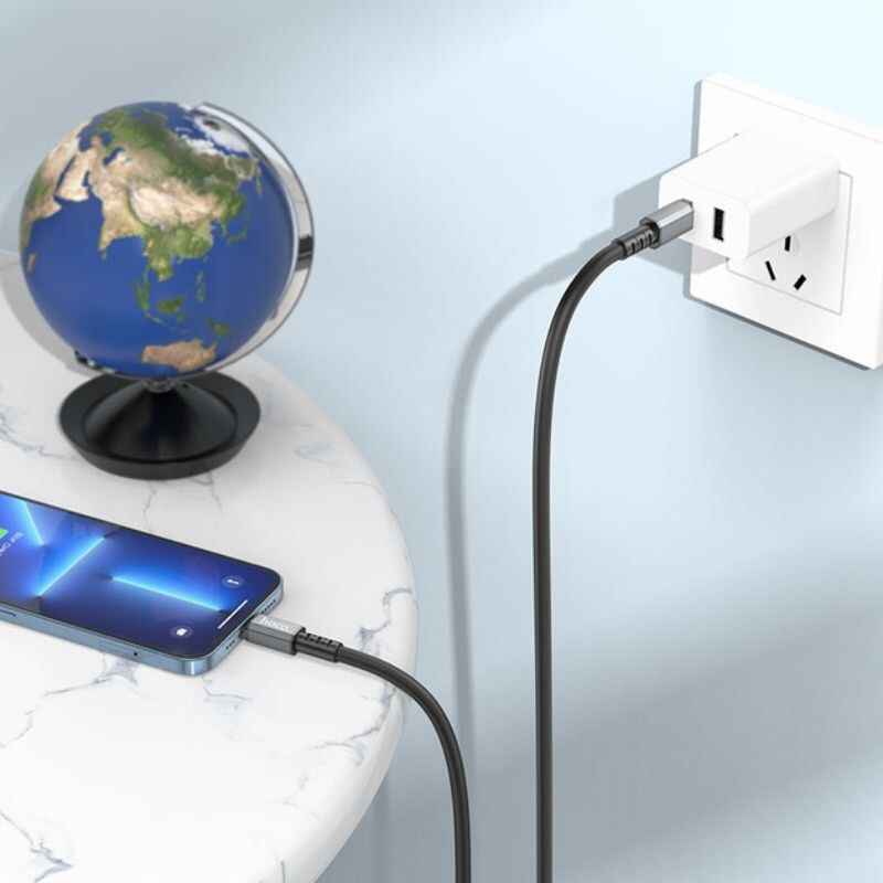Кабель для передачи данных Type-C to Type-C и зарядки Hoco Type-C to Lightning Strength PD 20W 1м (X85-t/i)