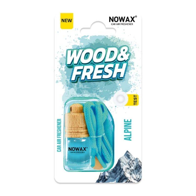 Ароматизатор повітря в блістері Nowax Wood&Fresh - Alpine (NX91986)