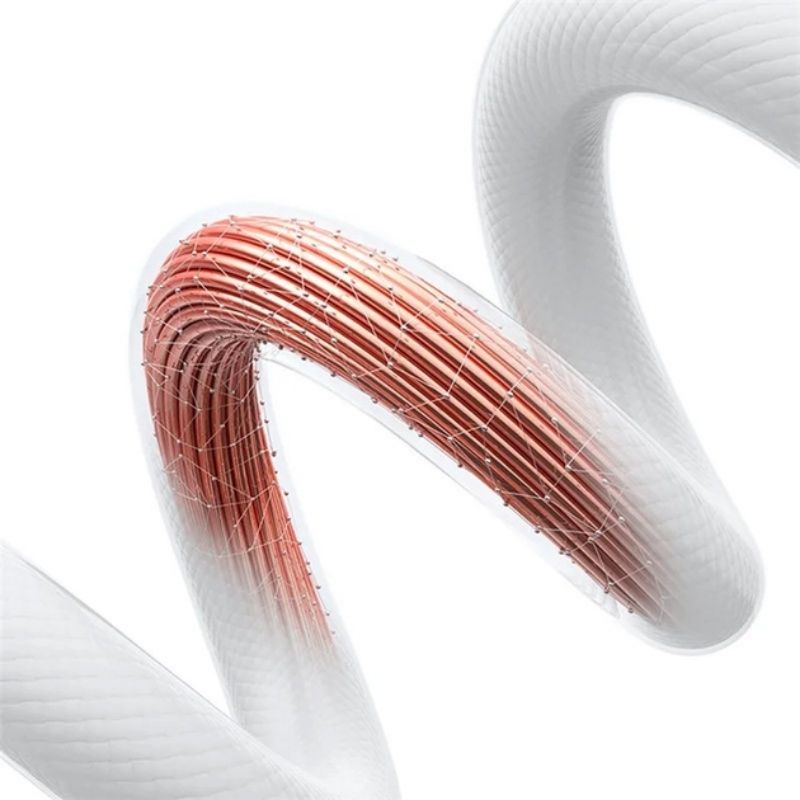 Кабель синхронізації Usams Type-C 6A Fast Charging With Light Cloud Series 1.2M Білий (SJ658USB02)