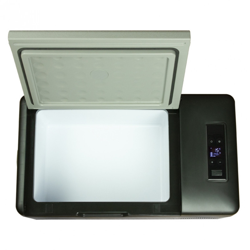 Портативный холодильник 15л BREVIA автохолодильник компрессорный пластиковый 12/24В 220В (22100)