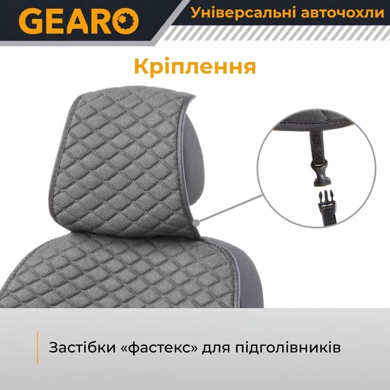 Накидки на сидіння Gearo Linen series (GE0703GY-F)