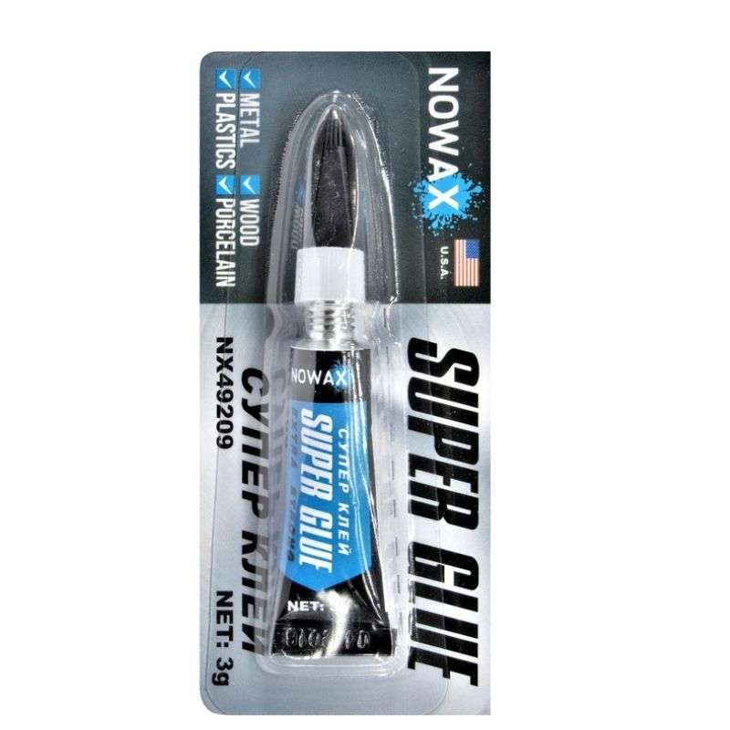 Суперклей прозорий NOWAX -40+60°C 3г (NX49209)