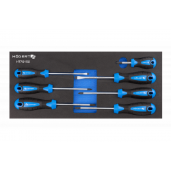 Набір викруток плоских 7 штук у ложементі EVA Hogert (HT7G152)