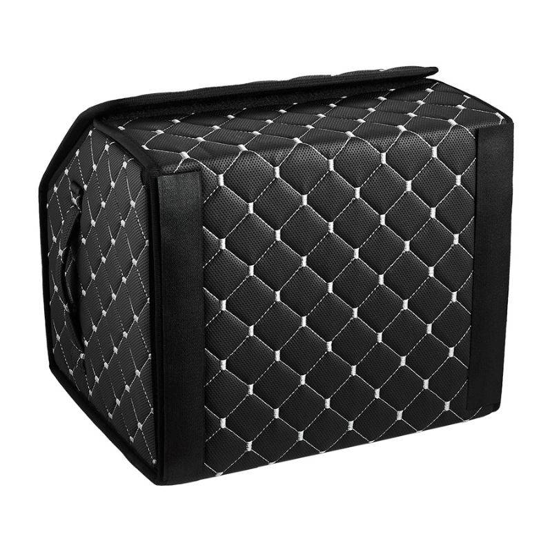 Сумка органайзер Beltex Еко шкіра S 35х30х30 чорна/сіра (BX39702)