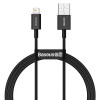 Кабель для зарядки и синхронизации Lightning 1м 2.4A Baseus (CALYS-A01)