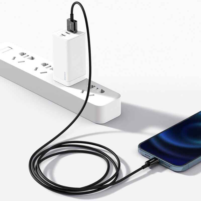 Кабель для зарядки и синхронизации Lightning 1м 2.4A Baseus (CALYS-A01)