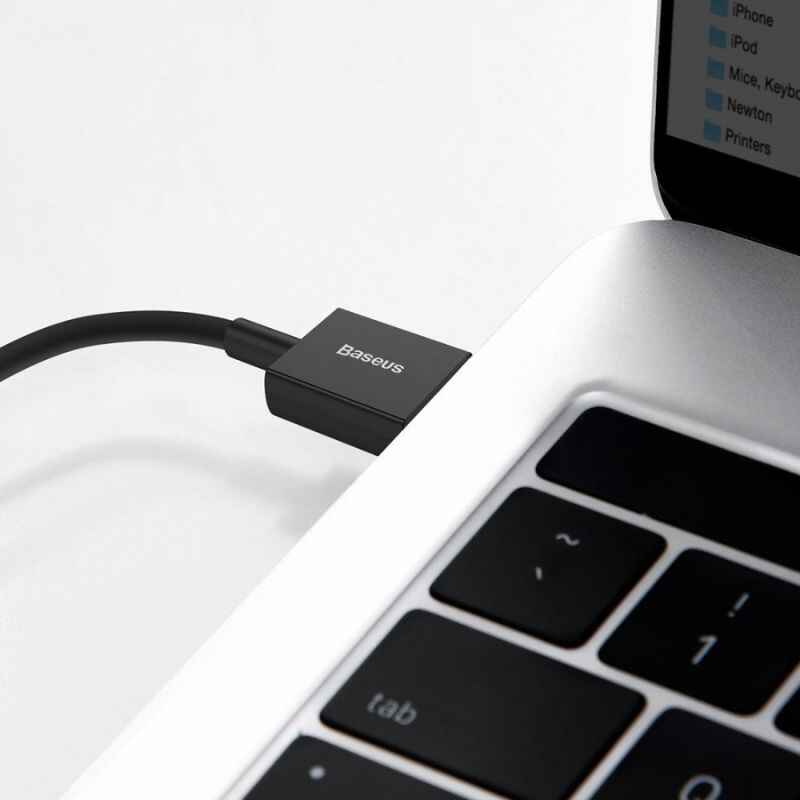 Кабель для зарядки и синхронизации Lightning 1м 2.4A Baseus (CALYS-A01)