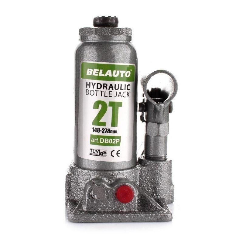 Домкрат гідравлічний пляшковий 2т BELAUTO 148-278мм для автомобіля в пластиковій упаковці (DB02P)