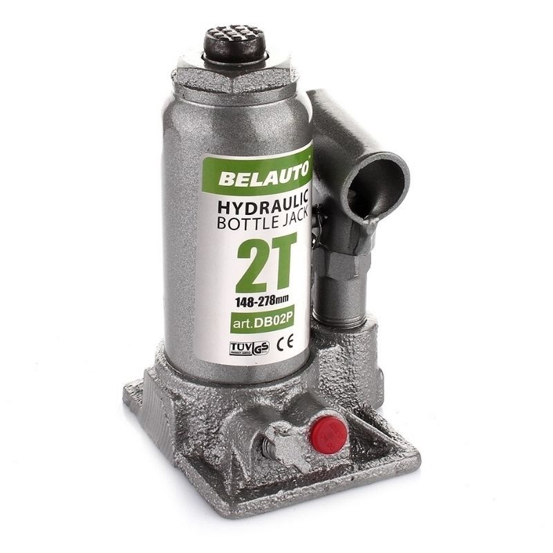 Домкрат гідравлічний пляшковий 2т BELAUTO 148-278мм для автомобіля в пластиковій упаковці (DB02P)
