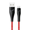 Кабель синхронізації Usams U41 Micro плетений кабель для передачі даних та зарядки 2м червоний (SJ396USB02)