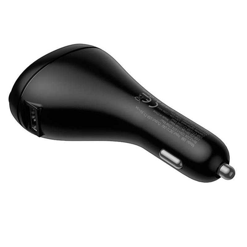 FM-модулятор в машину 3А 35W Hoco E87 Bluetooth/Type-C/USB черный (E87)