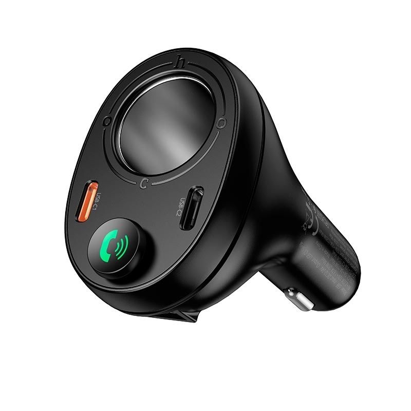 FM-модулятор в машину 3А 35W Hoco E87 Bluetooth/Type-C/USB черный (E87)