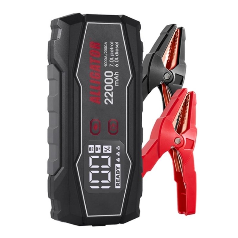 Пусковий пристрій Alligator 12В 1000-2000A з функцією Power Bank 22000mAh (JS845)