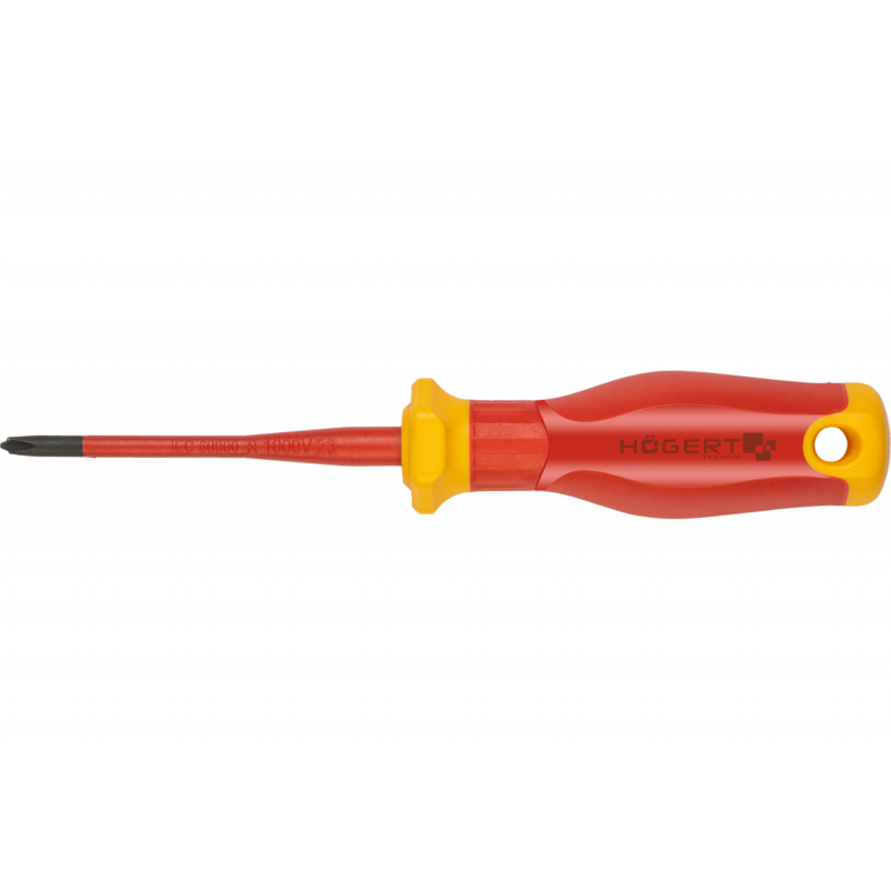 Отвертка phillips крестовая, PH1/SL5, 80 мм, 1000V, SLIM, S2 (HT1S973-1)