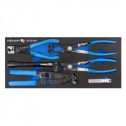 Набір інструментів 5шт Ложемент EVA Hogert (HT7G163)