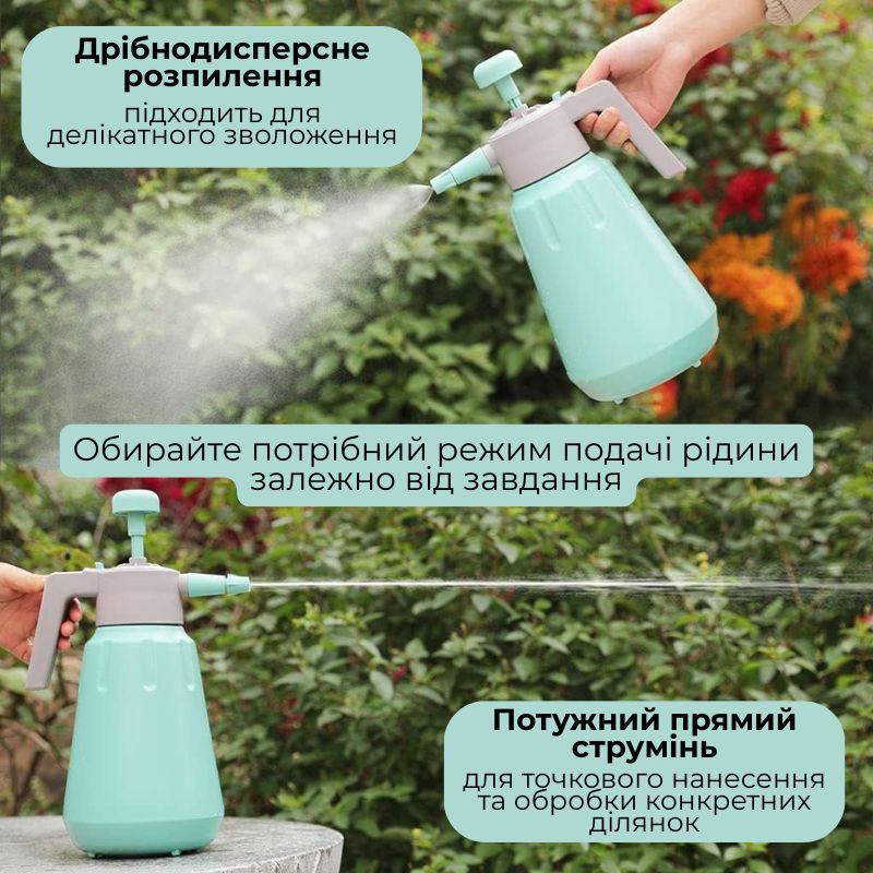 Опрыскиватель помповый для растений 2л голубой (RG1002)