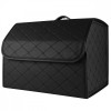 Органайзер в багажник автомобіля чорний штучна шкіра 1 відділення на липучці 40смХ30смХ30см (44649/black)